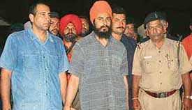 Jagtar Singh Hawara in the custody of the Chandigarh Police on Thursday