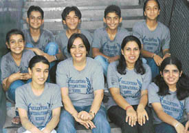 Students of Police DAV Public School with their Principal, Dr Rashmi Vij 