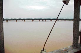A late afternoon view of the Sutlej from the GT Road after water started receding