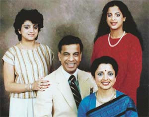 Lata Pada (right, foreground) with her family