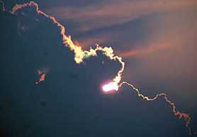A magnificent monsoon spectacle in Chandigarh on Sunday.