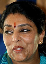 Union Tourism Minister Renuka Chaudhary addresses a Press conference in Srinagar on Sunday