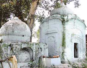 Mindless Tinkering: Ignoring its historical value, the ancient Krishna Temple in the village was whitewashed to give it a new look.