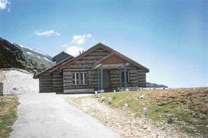 The HP Government resthouse at Madhi stands isolated as there is scant habitation and no vegetation at this height