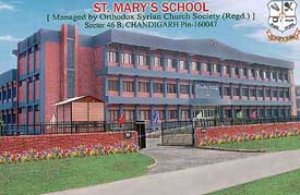 The building of St. Marys School in Sector-46, Chandigarh