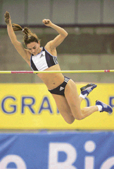 Yelena Isinbayeva, the unchallenged queen of womens pole vault, is determined to cross the five-metre mark this year.