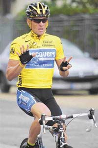 Lance Armstrong overcame a near-fatal illness to become a cycling legend