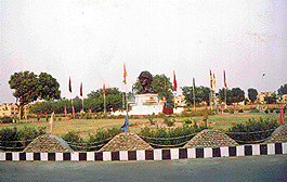 A park with a jawans bust in Pathankot cantonment.