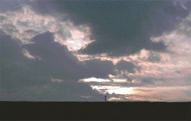The sky is a riot of colours and fills the heart with wonder