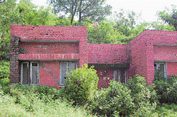 The pathetic state of newly constructed houses for medical staff at the Dhar Community Health Centre