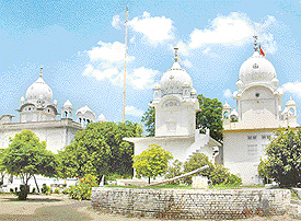 A view of Baba Ram Singh Gurdwara at Sirhali.