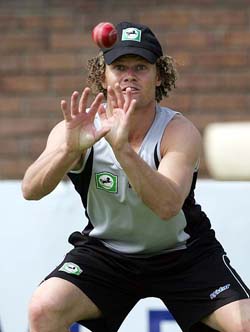New Zealands Hamish Marshall practises at the Harare Sports Club on Friday