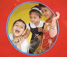 Children of JPA Toddlers World, celebrate Friendship Day in Panchkula on Sunday
