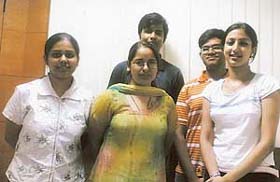 Students who have developed a software on music