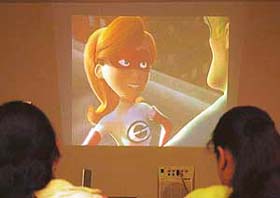 Visitors watch SAEs animated movie in Ludhiana