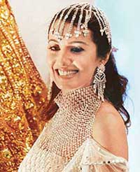 Actress Perizaad Zorabian at the launch of Wedding Collection 05 in New Delhi on Wednesday. 