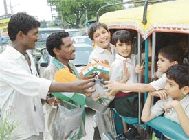 With Independence Day around the corner, the National Flag has become the most sought after memento