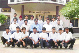 U-14 cricket team of MGMN Senior Secondary School, Ahmedgarh, after winning the zonal tournament