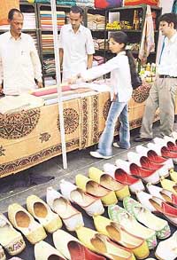 Khadi Gramudyog exhibition at Panchayat Bhavan