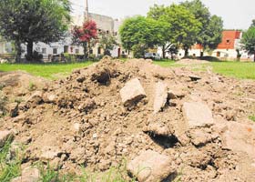 The ill-maintained park in Sector 30-B, Chandigarh, which cries for immediate attention