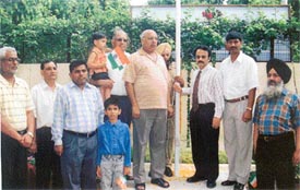 Mr R. Karthikeyan, DGM, State Bank of India, unfurls the National Flag to mark the Independence Day