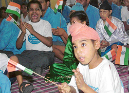 We are not the children of the lesser god. These special children seem to be saying this during a fun-filled day at Prayas.