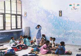 Students in the Government Primary School, Phase 3B1, Mohali.