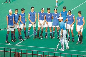The hockey players of the Chandigarh Hockey Academy selected for the preparatory camp for the upcoming Asia Cup Hockey Tournament to be held inHyderabad in September