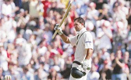 Ricky Ponting stood tall amid the ruins to prevent England from winning the Manchester Test