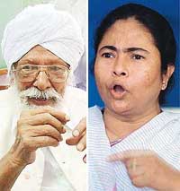 Harkishen Singh Surjeet, Mamata Banerjee