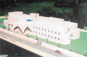 A model of the Cultural Centre, Kapurthala