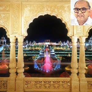 Maya, the set design and construction division of the RF,C has an inventory of more than 10,000 objects. (Inset) Ramoji Rao, the man who created the RFC
