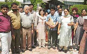 The SBI card holders put on defaulters list at the conciliation camp at Sector 35 in Chandigarh