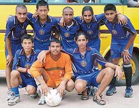 The winner team of St Stephens -45 during the Six-a-side Football Tournament, held at St Xaviers Senior Secondary School , Sector 44