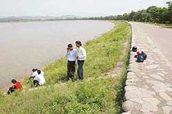 Hardly any cop was seen patrolling the length of Sukhna Lake in Chandigarh on Tuesday afternoon.