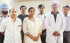 A team of doctors of PGI, Department of Gastroentrology, who won the best poster prize at the first annual conference of Indian Pancreas Club held in New Delhi recently.