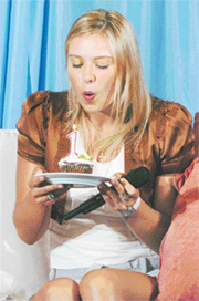Maria Sharapova celebrates becoming the number one womens tennis player. Victory in the US Open would be the icing on the cake.