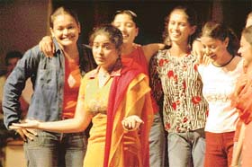 Adakar Manch Mohali presented a Hindi play Kehti Hain Ladkiyan written by Sahib Singh at Tagore Theatre Sector 18, Chandigarh