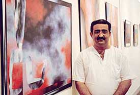 An exhibition of graphic prints by Rajesh Chadha at the Government Museum and Art Gallery, Sector 10, Chandigarh