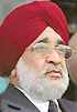 Ajit Pal Singh, former captain of the Indian hockey team.