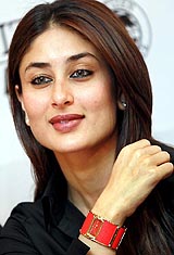 Kareena Kapoor poses at the launch of a new range of Citizen Eco-Drive watches in Mumbai on Tuesday