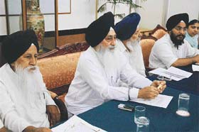A press conference of the Khalsa Panchayat on Tuesday in Chandigarh