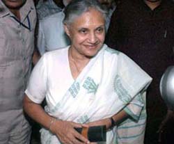 Chief Minister Sheila Dikshit