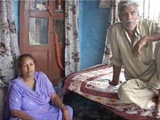 The parents of the girl who was deserted by an NRI after three days of marriage in Hoshiarpur. 