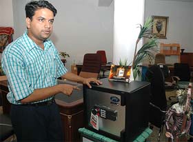 Ayan Bhattacharya at his new place of work