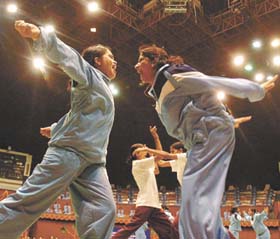Women teachers from Delhi schools display self-protection skills under Project Raksha
