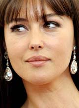 Italian actress Monica Bellucci poses during a photo session in Venice  on Sunday