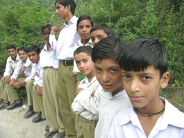 Students of Government High School, Bhoj-Anji, Solan, all set to celebrate Teachers Day on Monday.