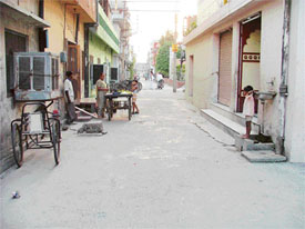 Street No. 2 in Ward No. 59 which is in the midst of a controversy in Ludhiana