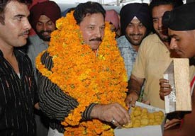 Kartar Singh, winner of the World Masters Wrestling Championship title